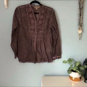 NWOT Nine West Vintage America Embroidered Top